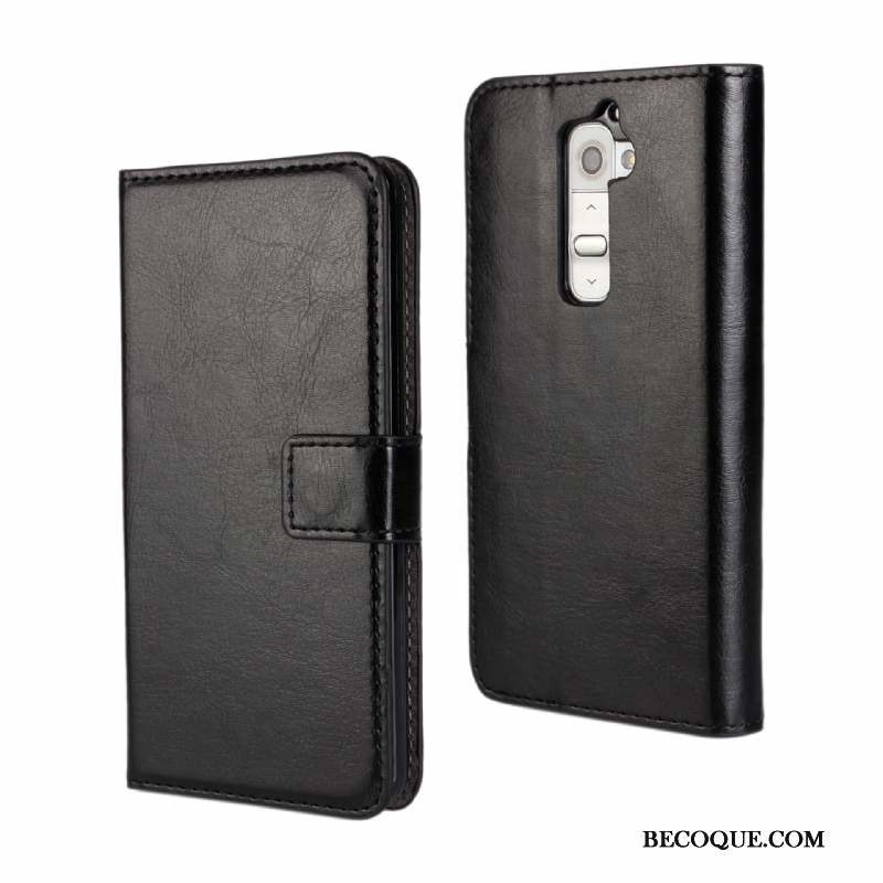 Lg G2 Étui Portefeuille Coque Housse Protection Étui En Cuir