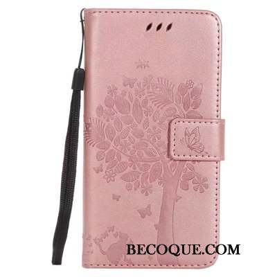 Lg G3 Coque Étui En Cuir Incassable Housse Rose Téléphone Portable Silicone