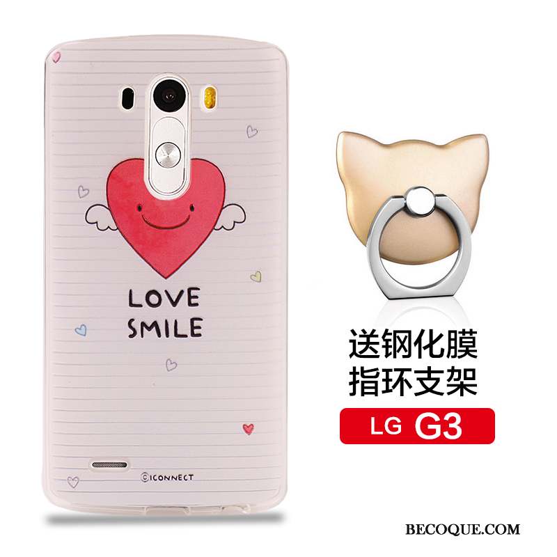 Lg G3 Incassable Coque En Silicone Fluide Doux Rose Téléphone Portable De Téléphone