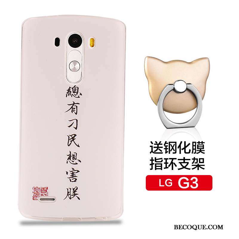 Lg G3 Incassable Coque En Silicone Fluide Doux Rose Téléphone Portable De Téléphone