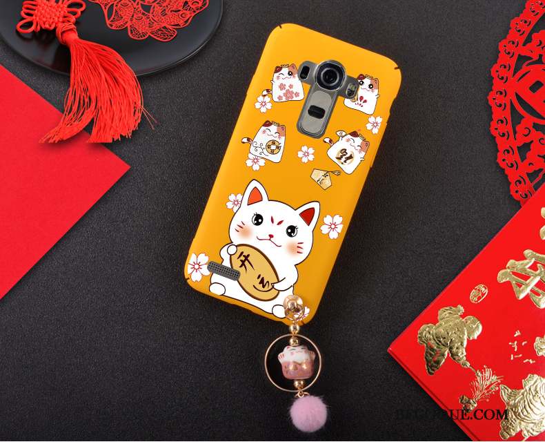 Lg G4 Coque Chiens Rouge Chat Jaune Difficile Incassable