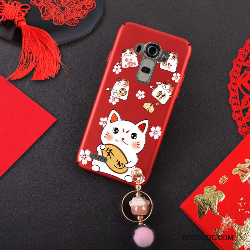 Lg G4 Coque Chiens Rouge Chat Jaune Difficile Incassable