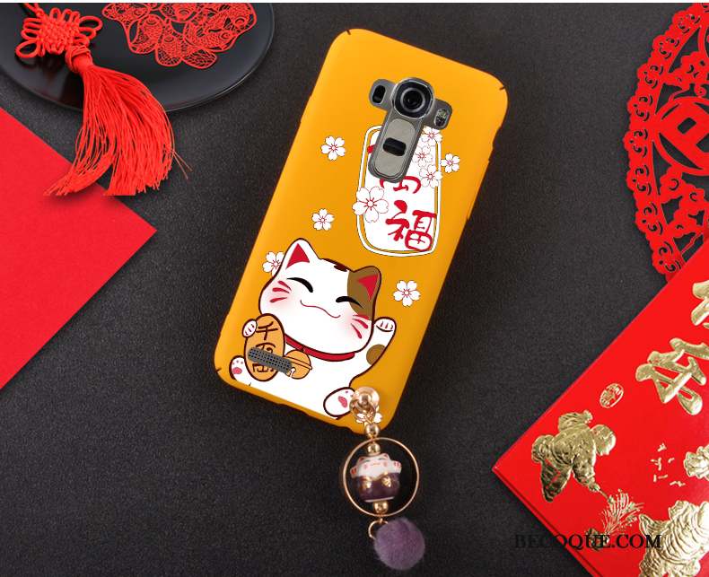 Lg G4 Coque Chiens Rouge Chat Jaune Difficile Incassable