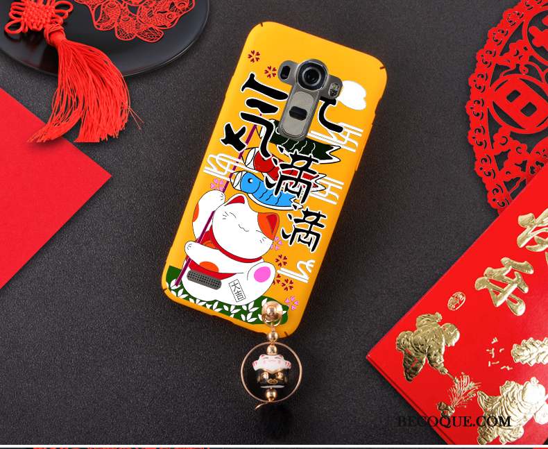 Lg G4 Coque Chiens Rouge Chat Jaune Difficile Incassable