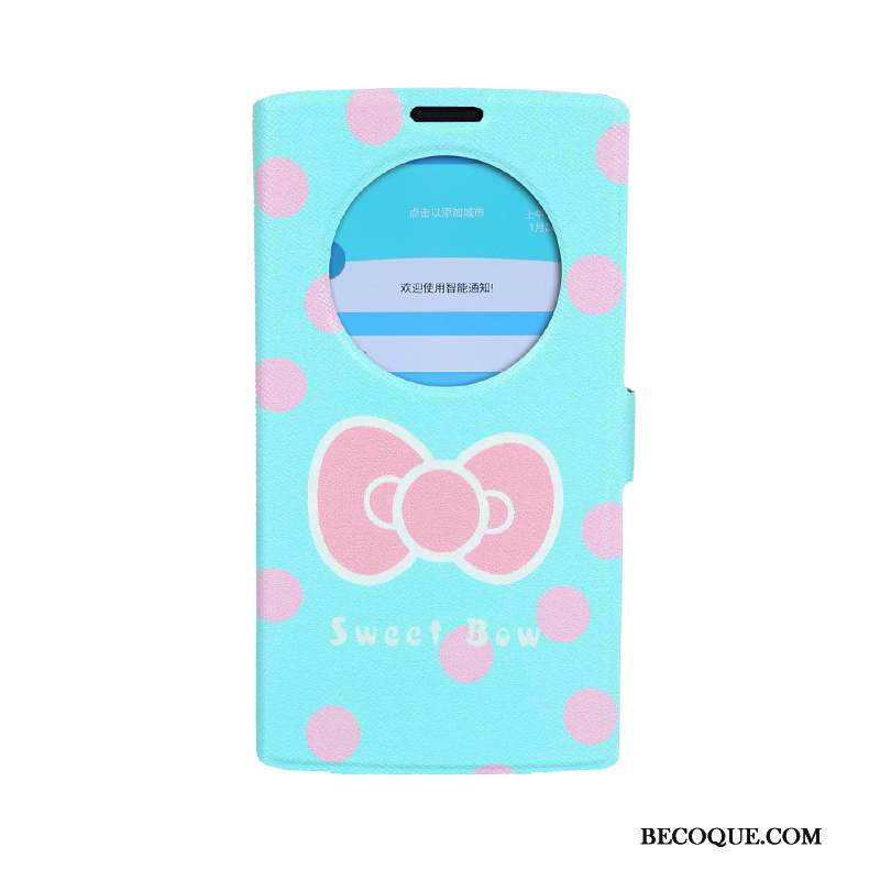 Lg G4 Coque Protection Ouvrir La Fenêtre Housse Fluide Doux Dormance Dessin Animé