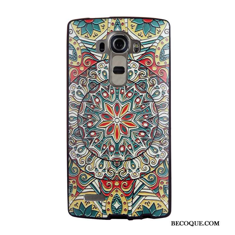 Lg G4 Fluide Doux Protection Coque De Téléphone Gaufrage Tempérer Membrane