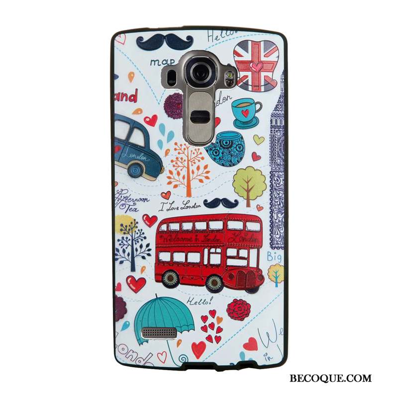 Lg G4 Fluide Doux Protection Coque De Téléphone Gaufrage Tempérer Membrane