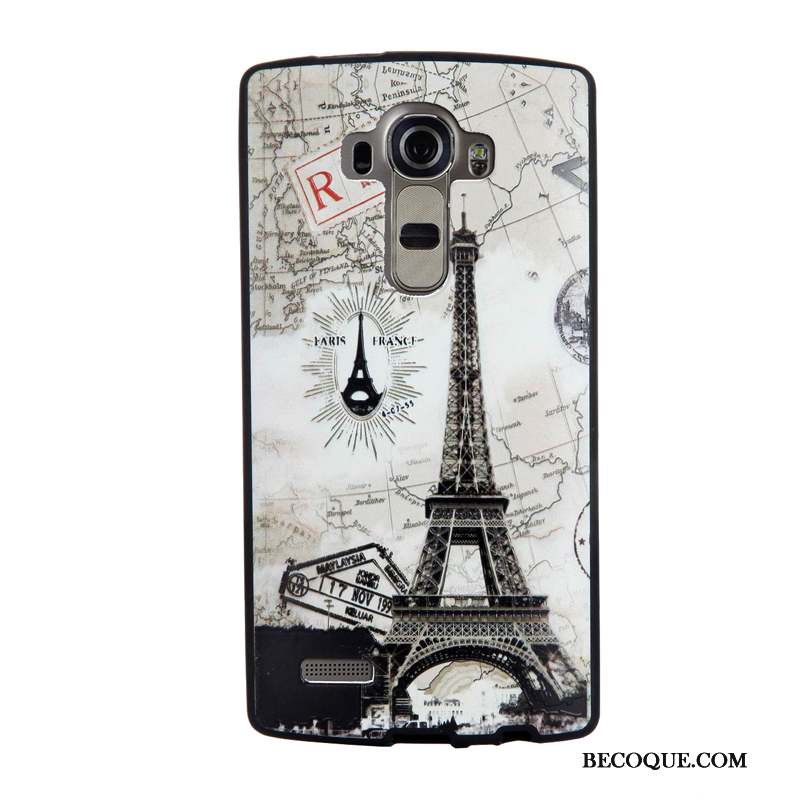 Lg G4 Fluide Doux Protection Coque De Téléphone Gaufrage Tempérer Membrane