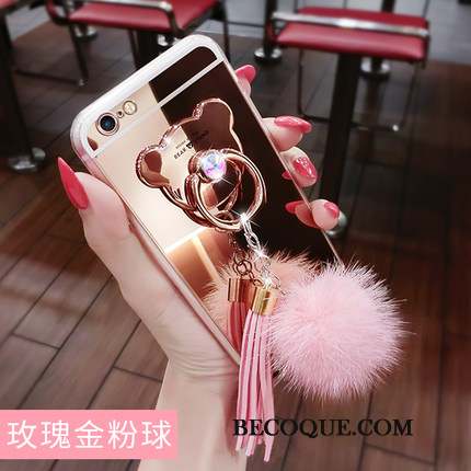 Lg G4 Tendance Anneau Or Rose Coque De Téléphone Silicone Pompon