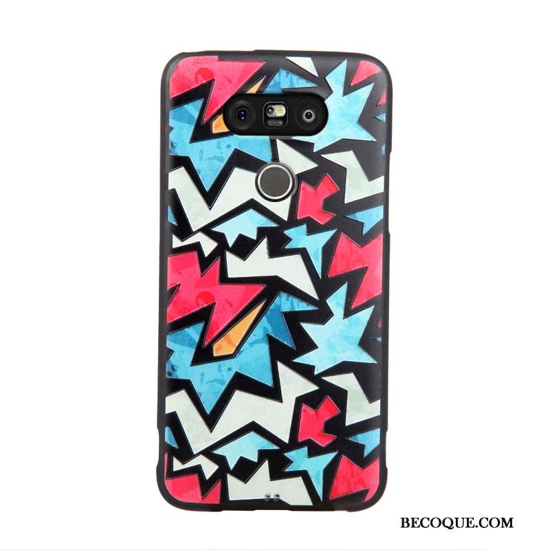 Lg G5 Coque De Téléphone Gaufrage Dessin Animé Membrane Tendance Protection