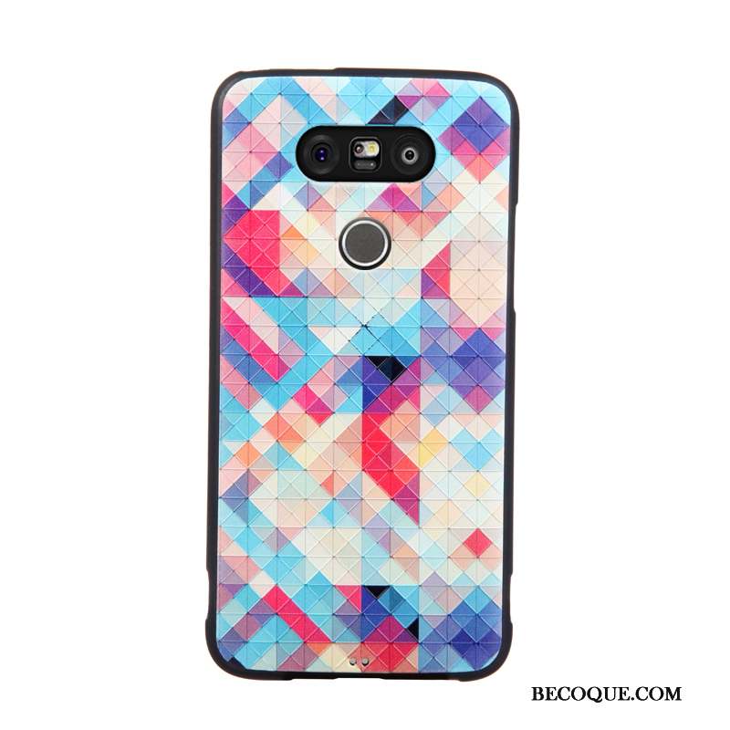 Lg G5 Coque De Téléphone Gaufrage Dessin Animé Membrane Tendance Protection