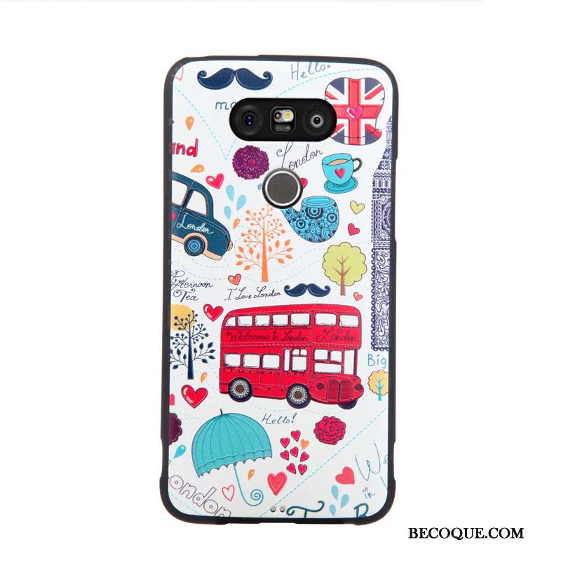 Lg G5 Coque De Téléphone Gaufrage Dessin Animé Membrane Tendance Protection