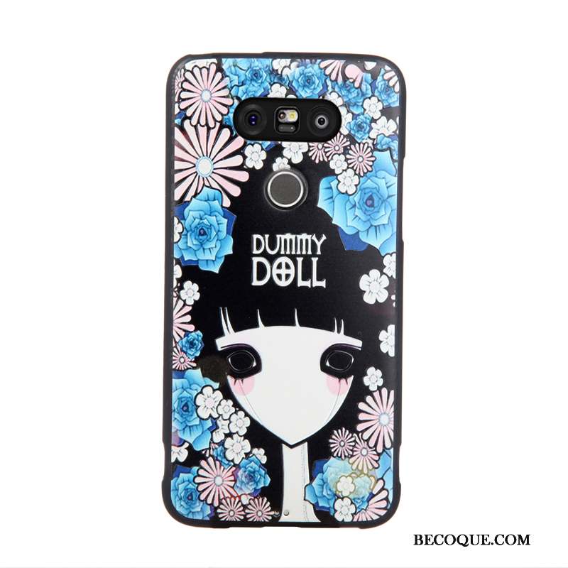 Lg G5 Coque De Téléphone Gaufrage Dessin Animé Membrane Tendance Protection