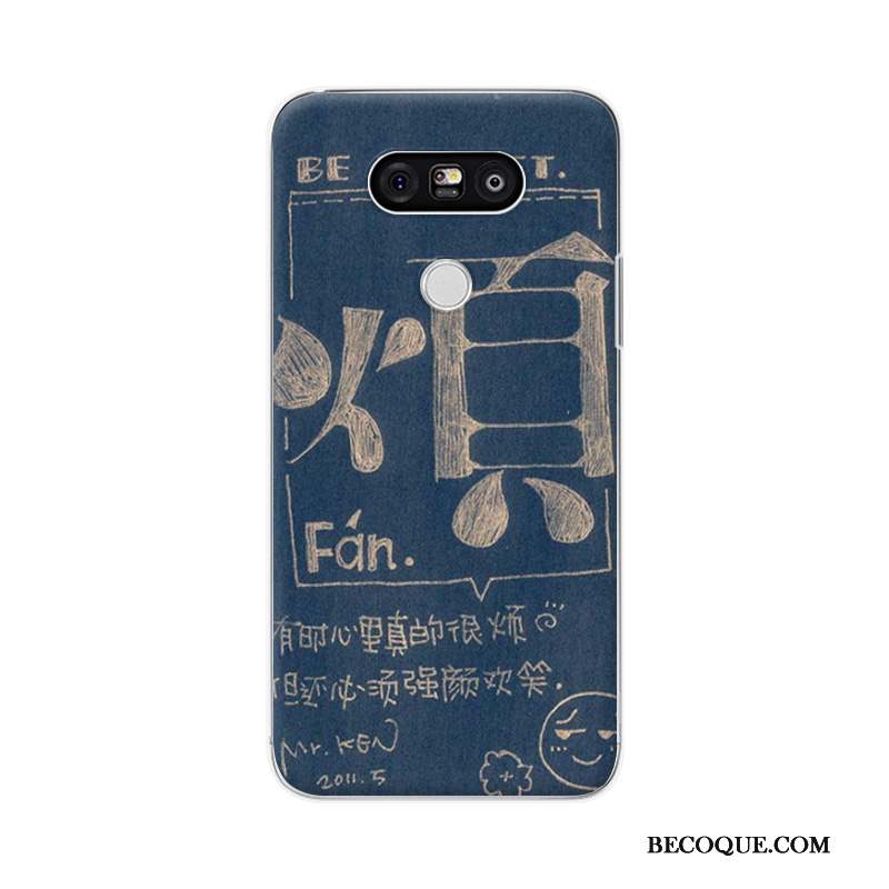 Lg G5 Coque Étui Petit Peinture Protection Longue Difficile