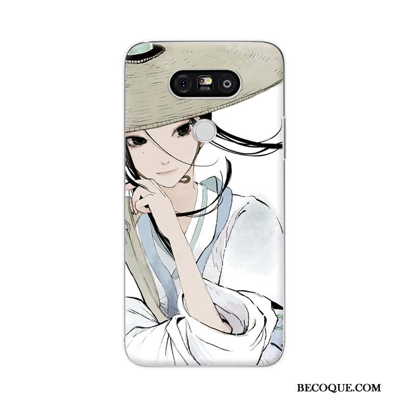 Lg G5 Coque Étui Petit Peinture Protection Longue Difficile