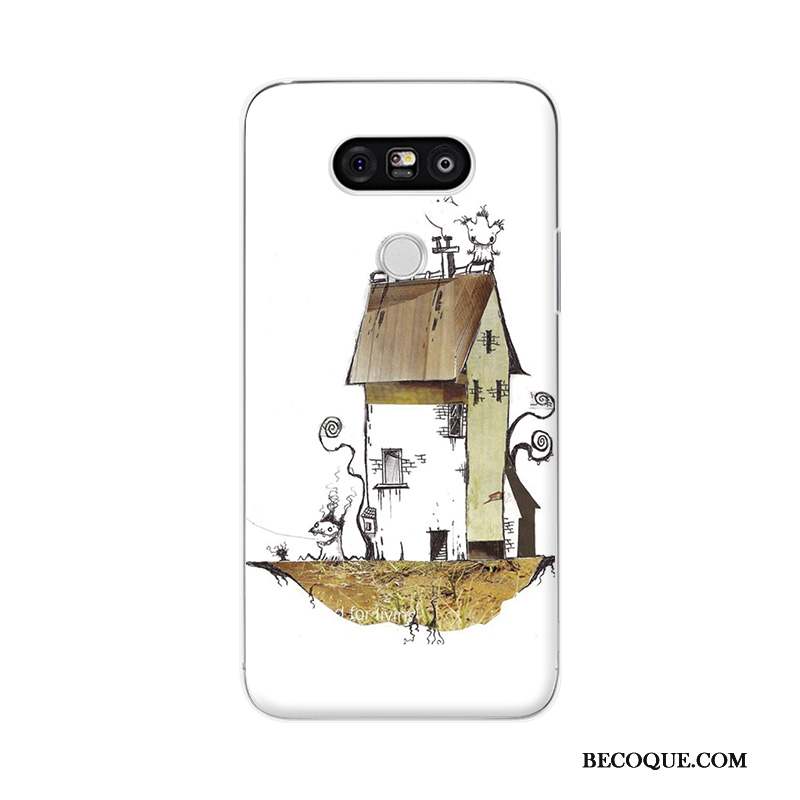 Lg G5 Coque Étui Petit Peinture Protection Longue Difficile