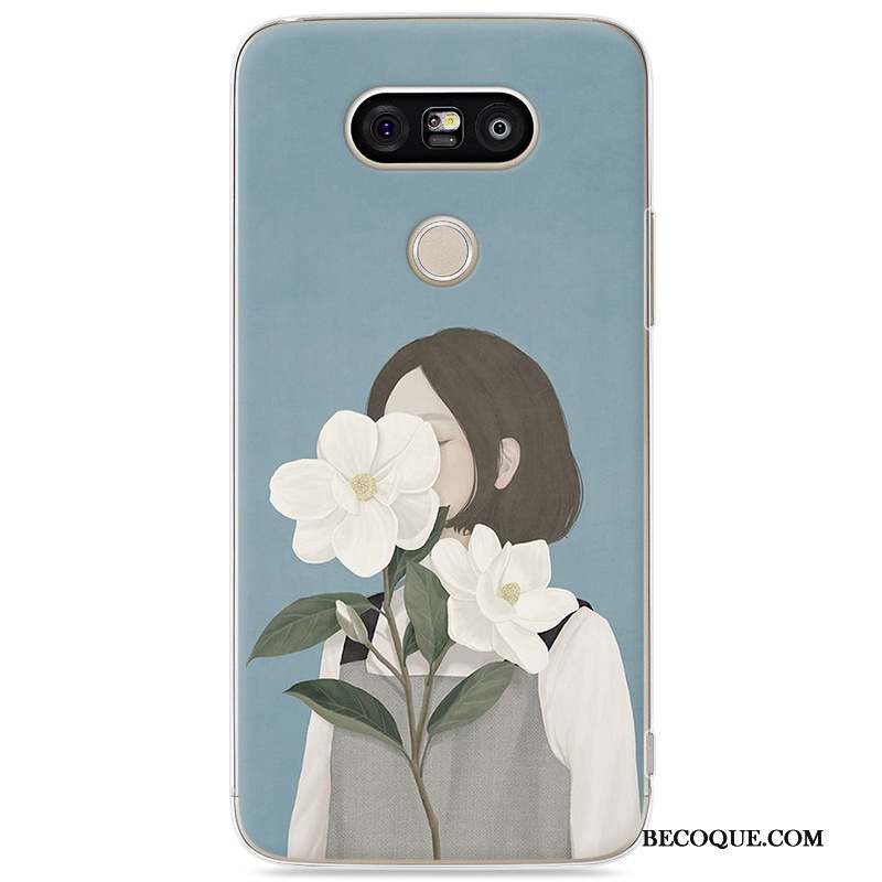 Lg G5 Difficile Bleu Peinture Protection Coque De Téléphone Art