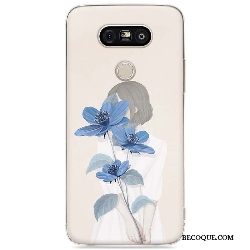 Lg G5 Difficile Bleu Peinture Protection Coque De Téléphone Art