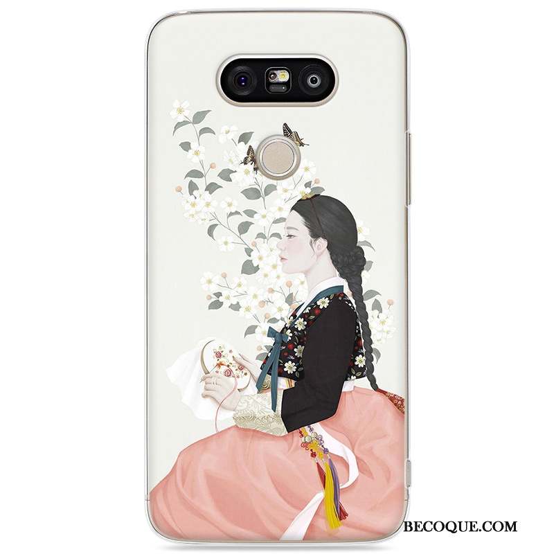 Lg G5 Difficile Bleu Peinture Protection Coque De Téléphone Art