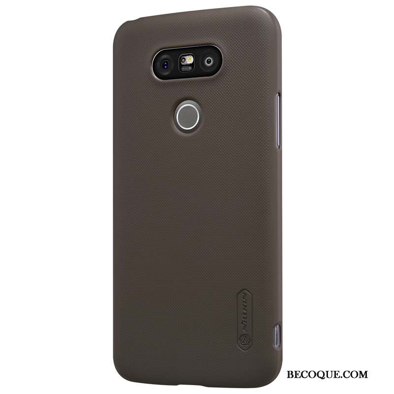 Lg G5 Délavé En Daim Coque De Téléphone Étui Téléphone Portable Protection Or Rose