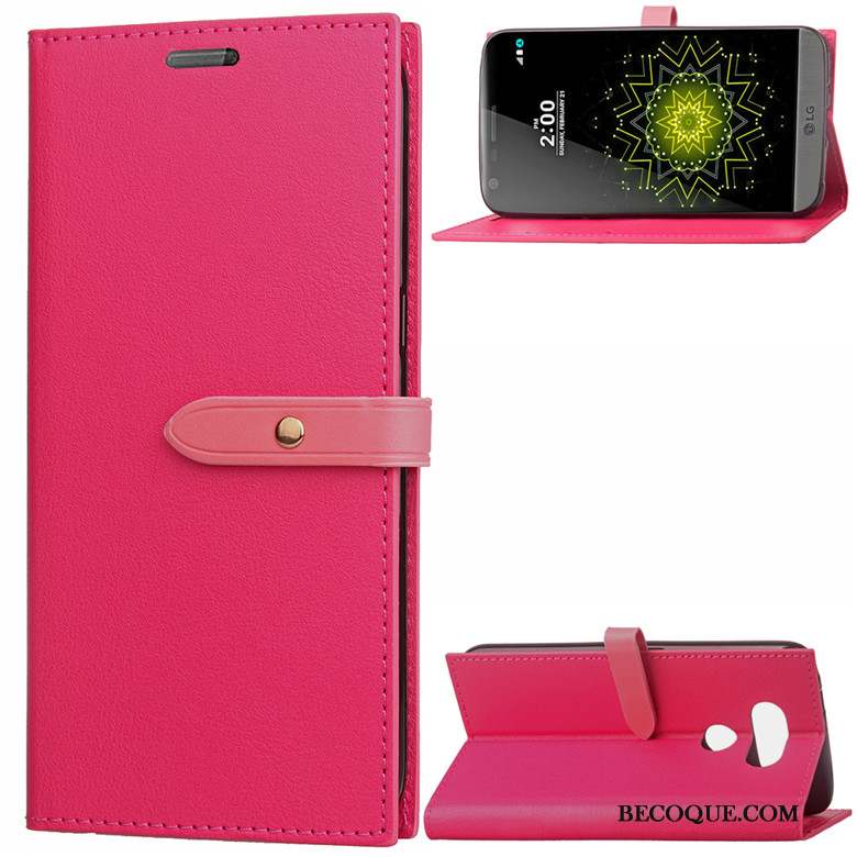 Lg G5 Téléphone Portable Coque De Téléphone Silicone Business Rouge