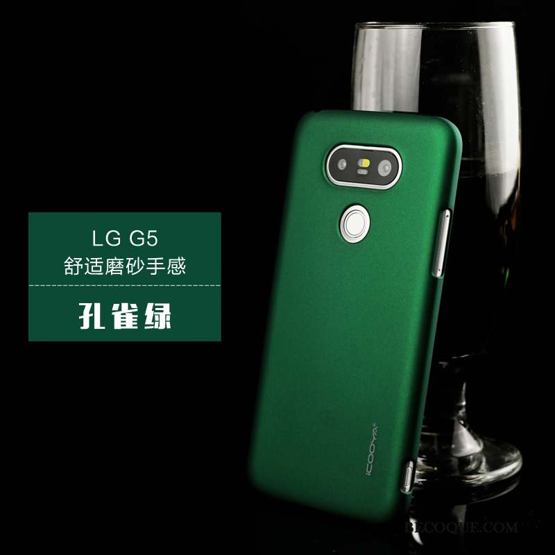 Lg G5 Étui Coque De Téléphone Délavé En Daim Téléphone Portable Violet Protection