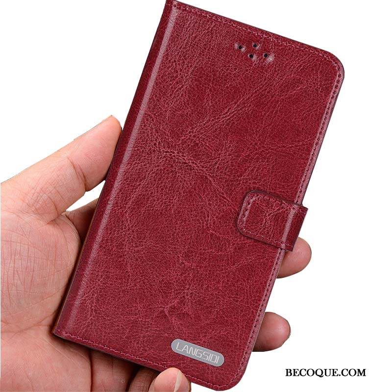 Lg G5 Étui En Cuir Marron Silicone Coque Très Mince Clamshell