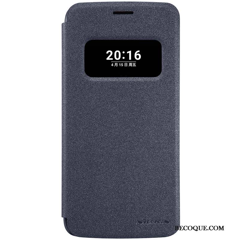 Lg G5 Étui En Cuir Téléphone Portable Coque De Téléphone Protection Bleu Housse