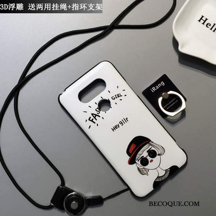 Lg G5 Étui Téléphone Portable Incassable Fluide Doux Blanc Coque De Téléphone