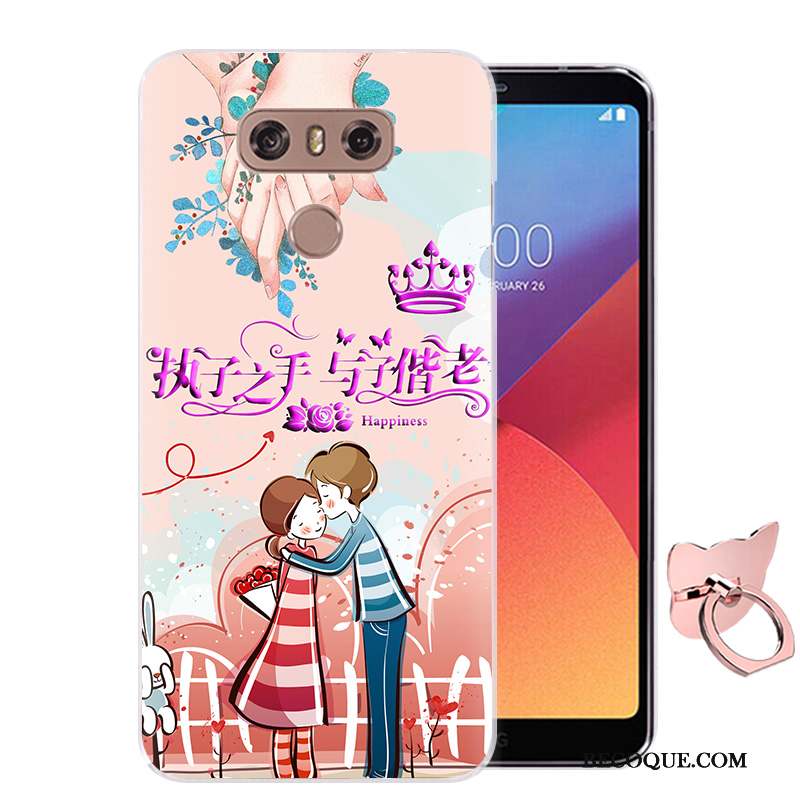 Lg G6 Coque Silicone Protection Dessin Animé Étui Peinture Téléphone Portable