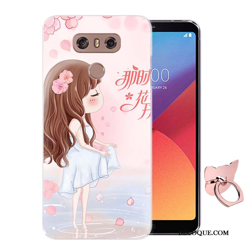 Lg G6 Coque Silicone Protection Dessin Animé Étui Peinture Téléphone Portable