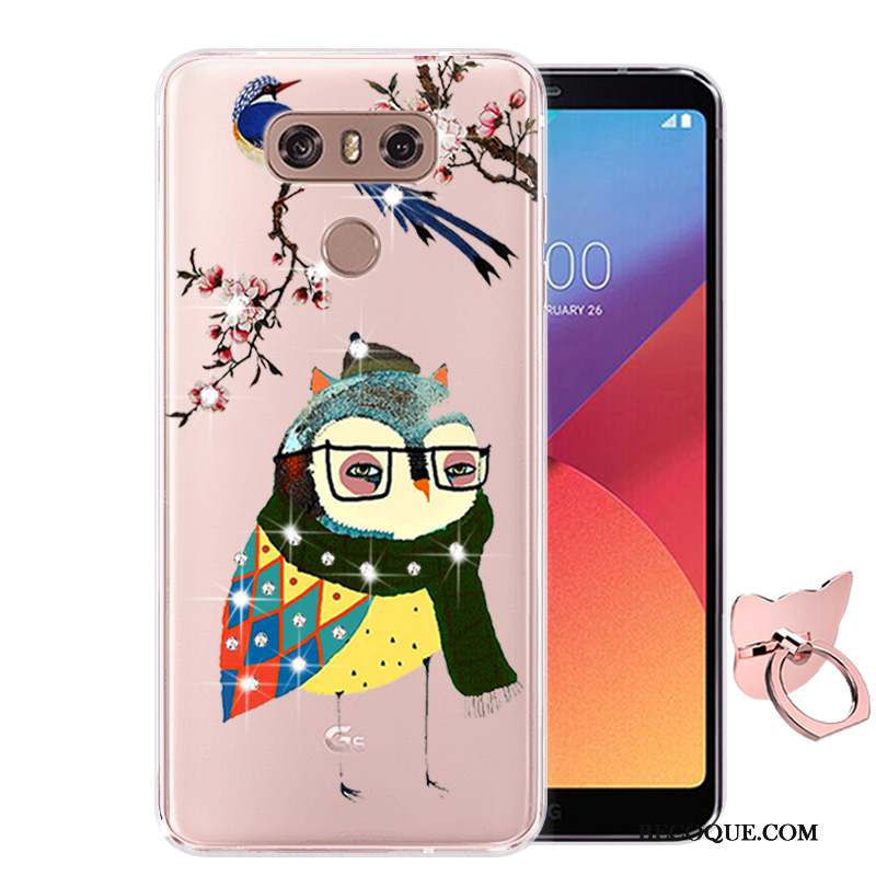 Lg G6 Coque Silicone Protection Dessin Animé Étui Peinture Téléphone Portable