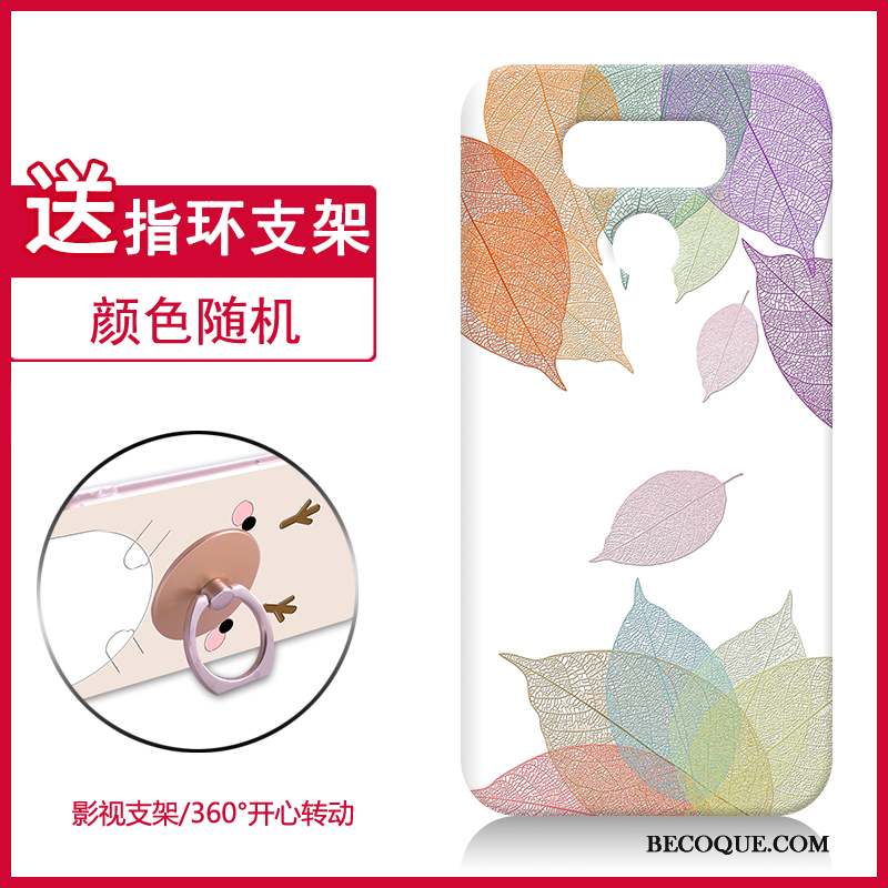 Lg G6 Coque Tout Compris Fluide Doux Gaufrage Anneau Nouveau Dessin Animé