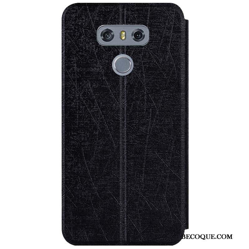 Lg G6 Incassable Rouge Couleur Étui En Cuir Coque De Téléphone Housse