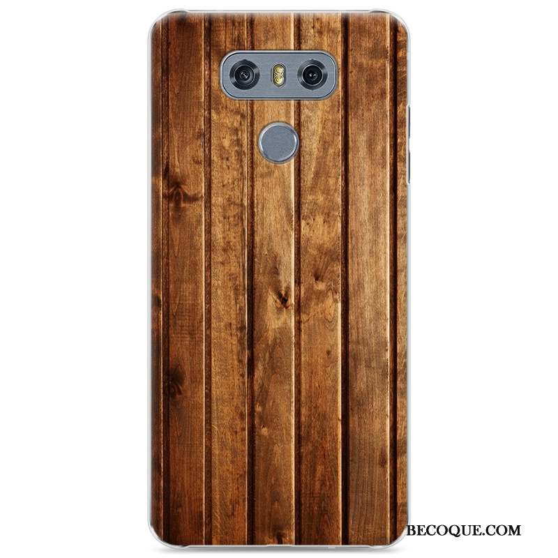 Lg G6 Simple Protection Coque Difficile Noir Incassable