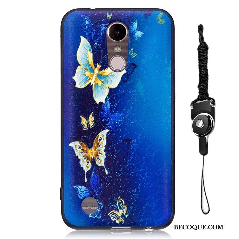 Lg K10 2017 Peinture Coque Noir De Téléphone Fluide Doux Dessin Animé