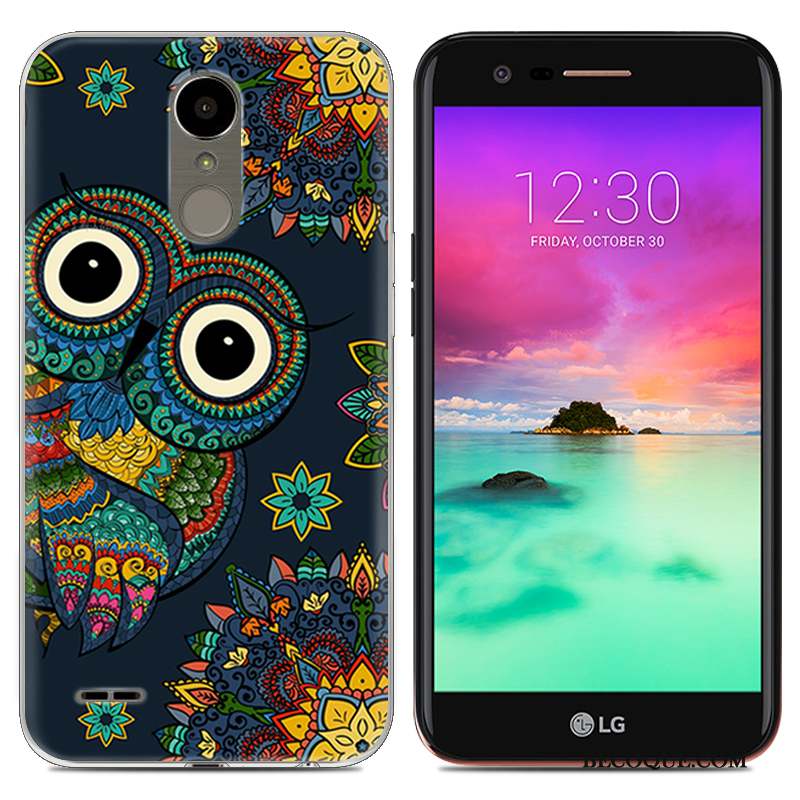 Lg K10 2017 Très Mince Coque De Téléphone Tendance Bleu Créatif Téléphone Portable