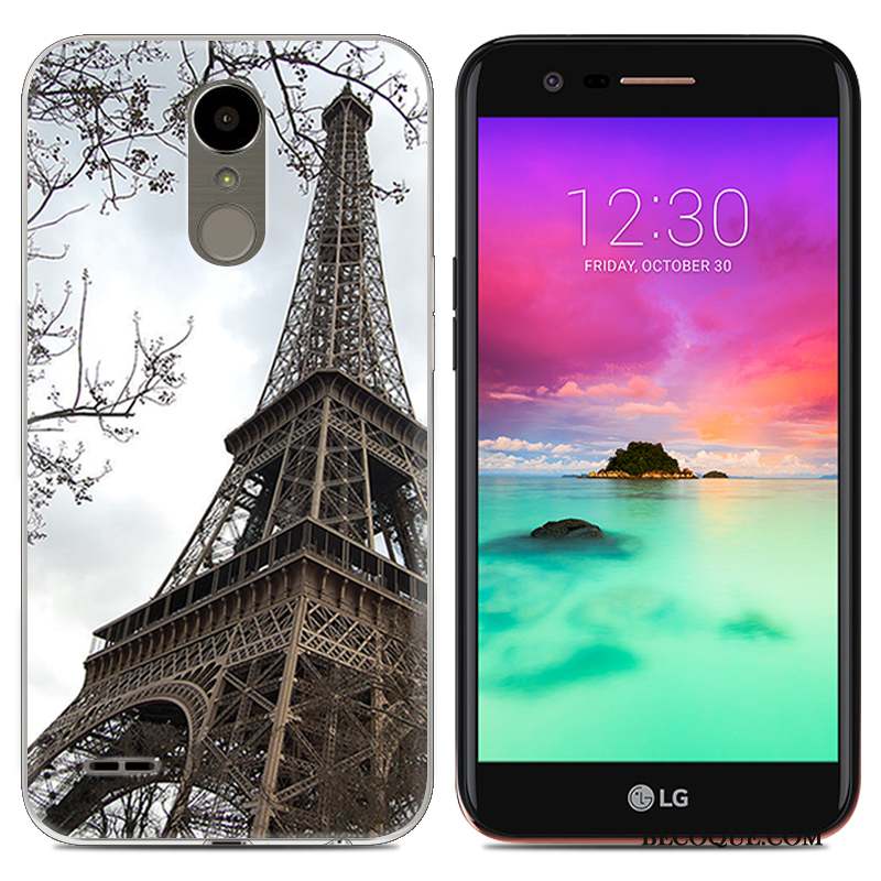 Lg K10 2017 Très Mince Coque De Téléphone Tendance Bleu Créatif Téléphone Portable