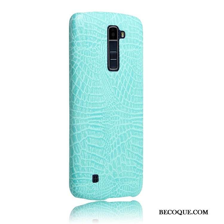 Lg K10 Coque De Téléphone Étui Rouge Crocodile Couvercle Arrière