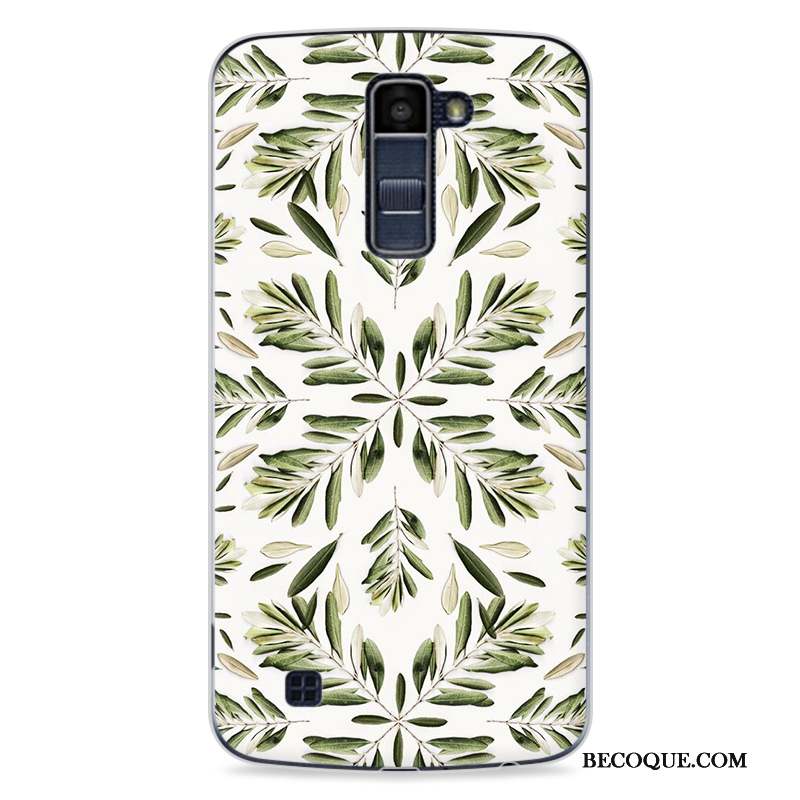 Lg K10 Difficile Vert Étui Peinture Coque Téléphone Portable