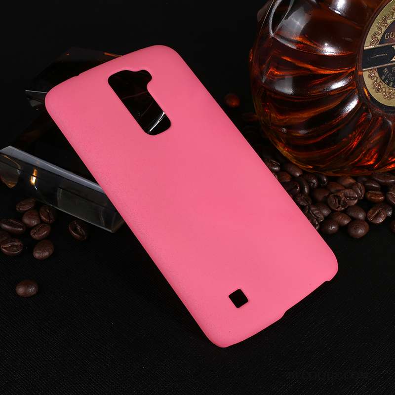 Lg K10 Délavé En Daim Rose Difficile Protection Coque Téléphone Portable