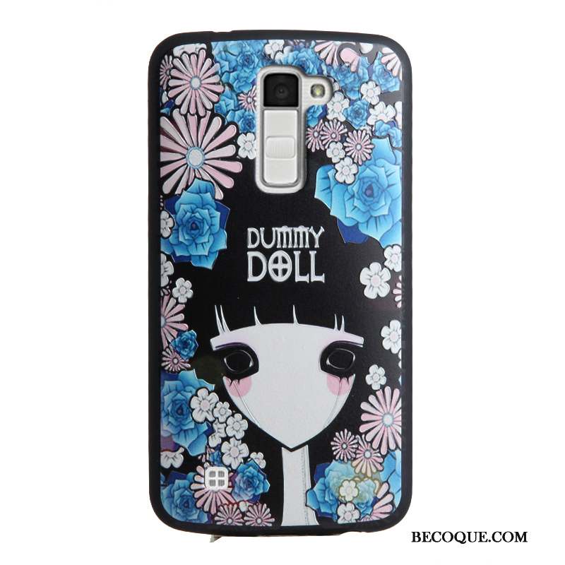 Lg K10 Gaufrage Fluide Doux Silicone Multicolore Étui Coque De Téléphone