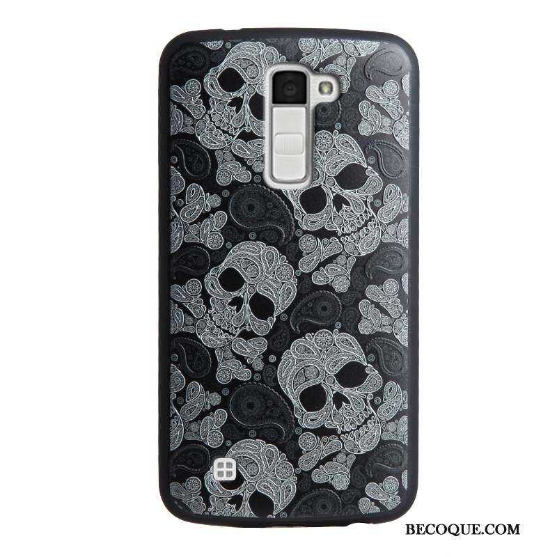 Lg K10 Gaufrage Fluide Doux Silicone Multicolore Étui Coque De Téléphone