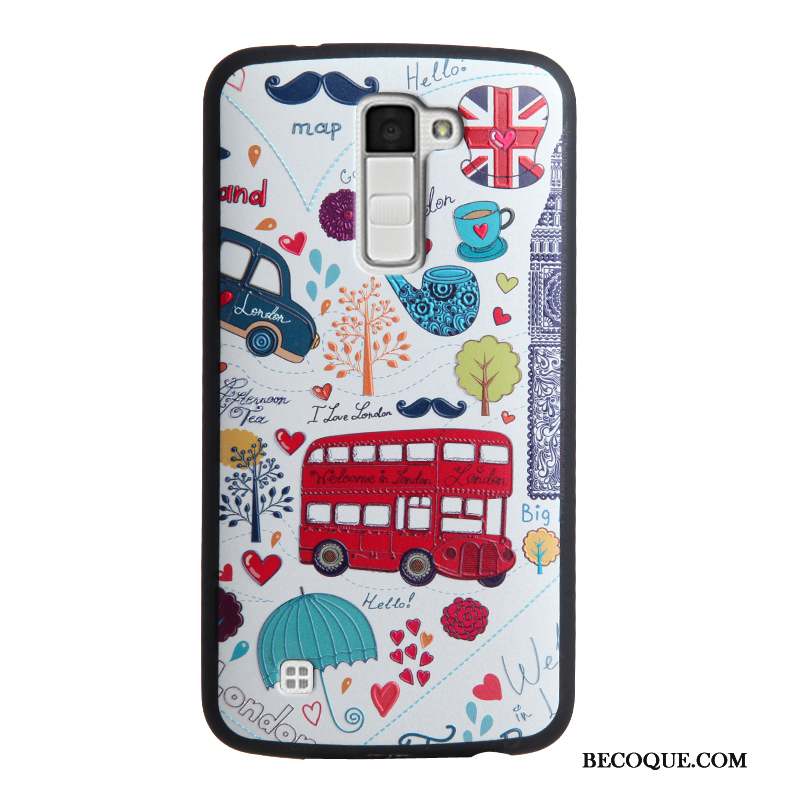 Lg K10 Gaufrage Fluide Doux Silicone Multicolore Étui Coque De Téléphone