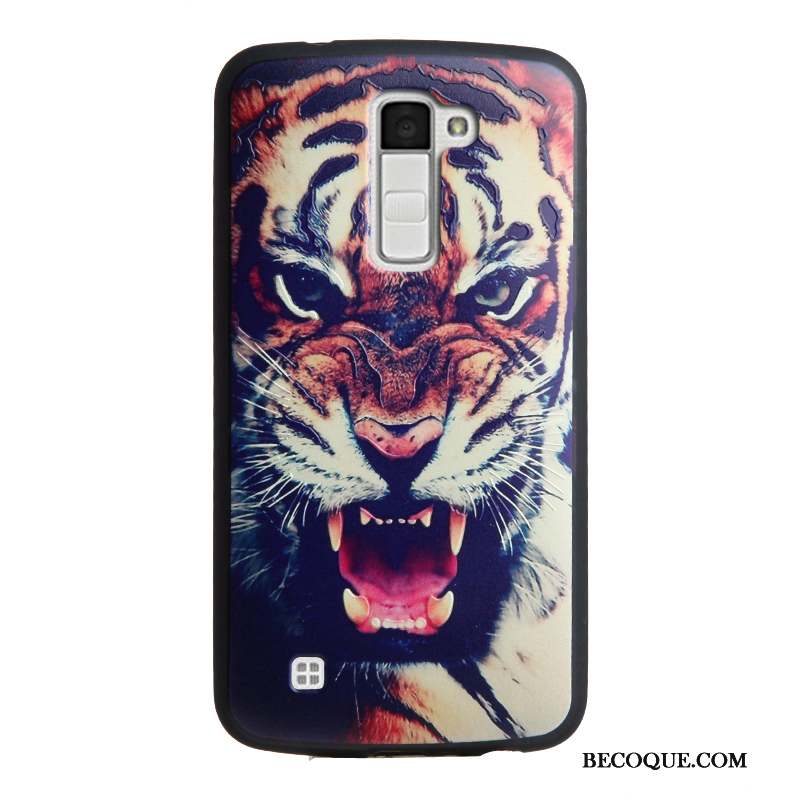 Lg K10 Gaufrage Fluide Doux Silicone Multicolore Étui Coque De Téléphone