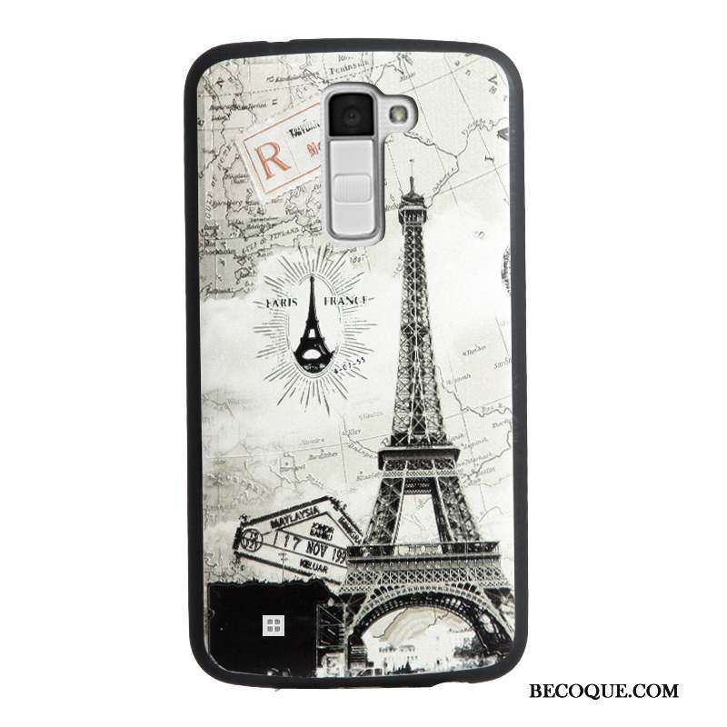 Lg K10 Gaufrage Fluide Doux Silicone Multicolore Étui Coque De Téléphone