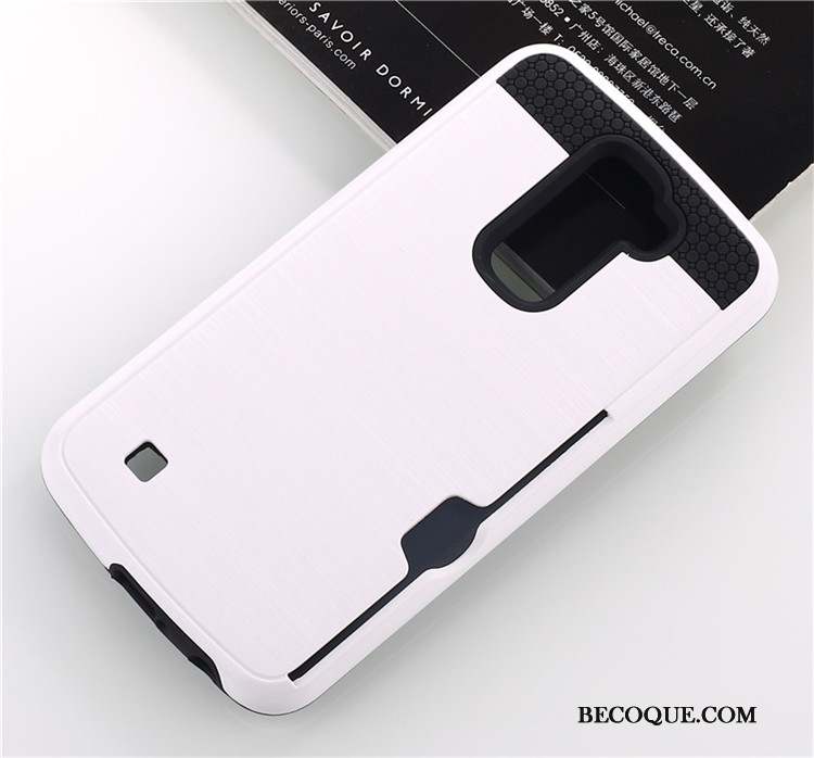 Lg K10 Incassable Téléphone Portable Carte Silicone Soie Coque De Téléphone