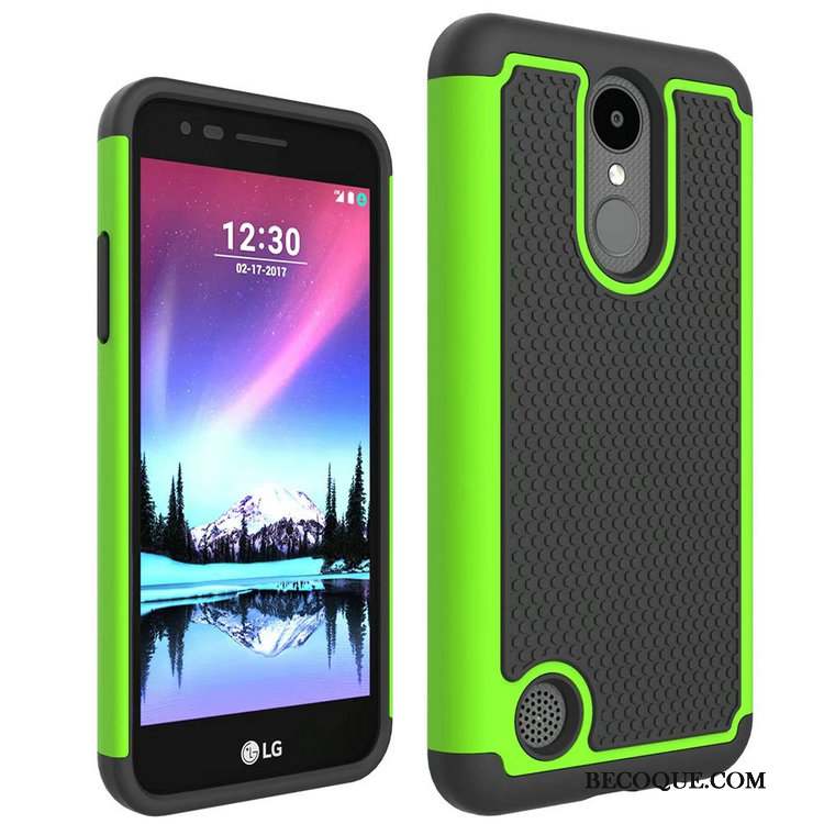 Lg K4 2017 Étui Incassable Violet Téléphone Portable Modèle Fleurie Coque De Téléphone