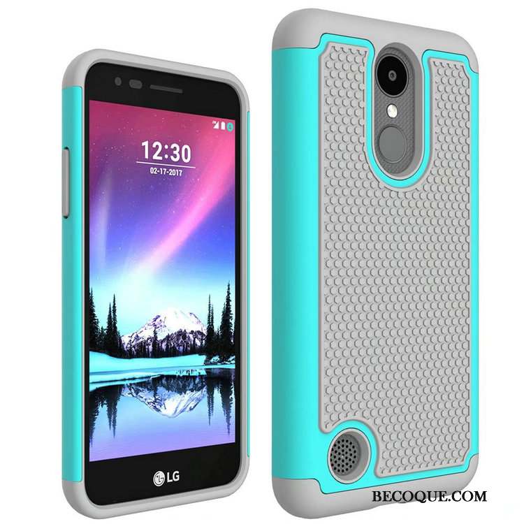 Lg K4 2017 Étui Incassable Violet Téléphone Portable Modèle Fleurie Coque De Téléphone