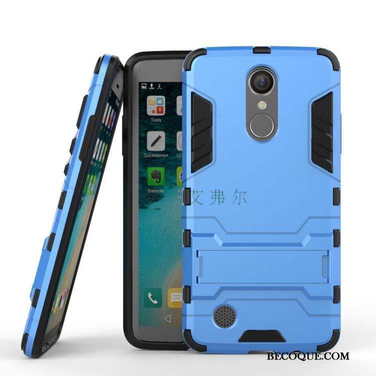 Lg K8 2017 Coque Protection Étui Blanc Support Incassable